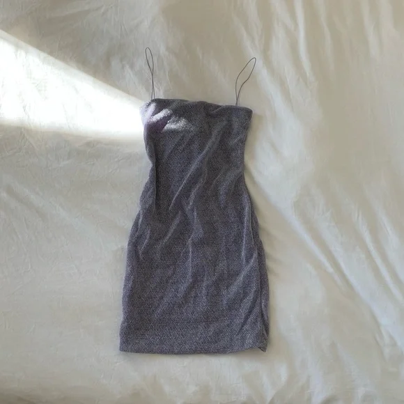 Lavender Shimmer Dress - Picture 2 of 3